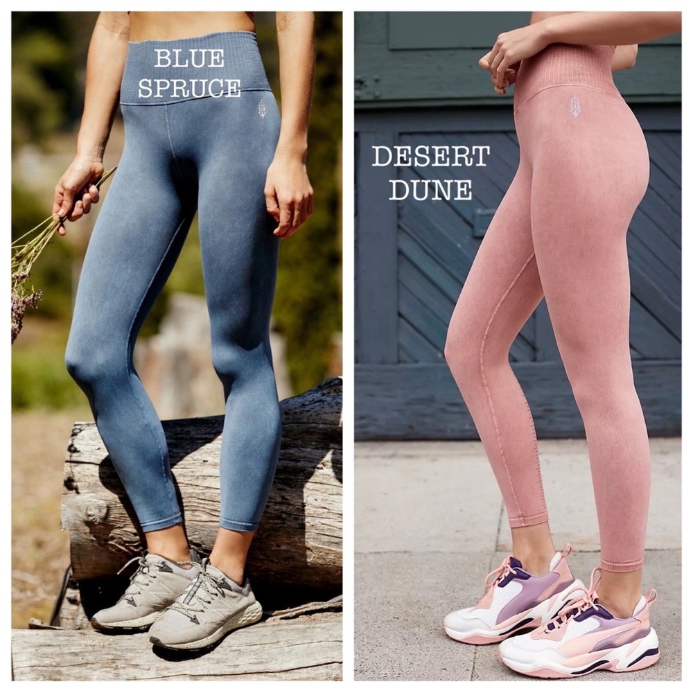 🆕 Free People bundle of 2 Movement High-Rise 7/8 Length Good Karma Leggings 🆕